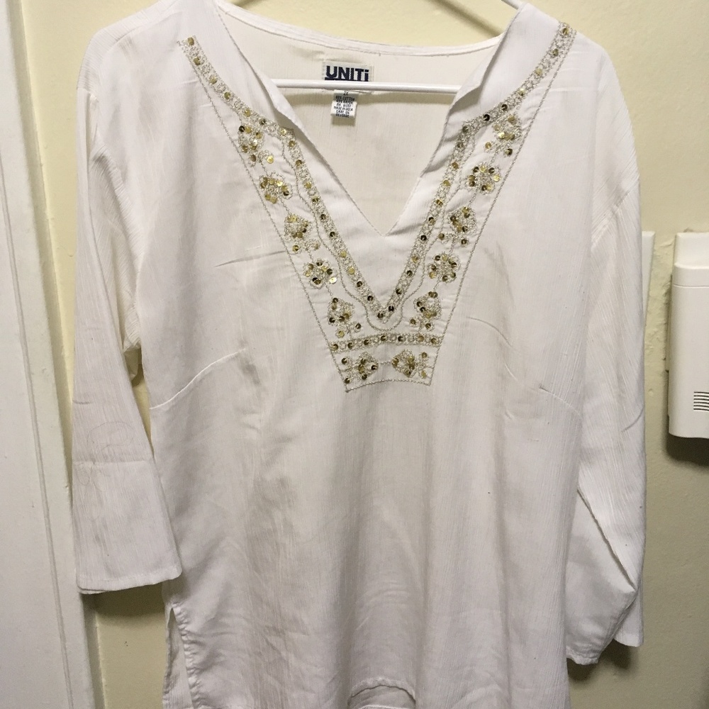 Boho beautiful~  gold embroidery